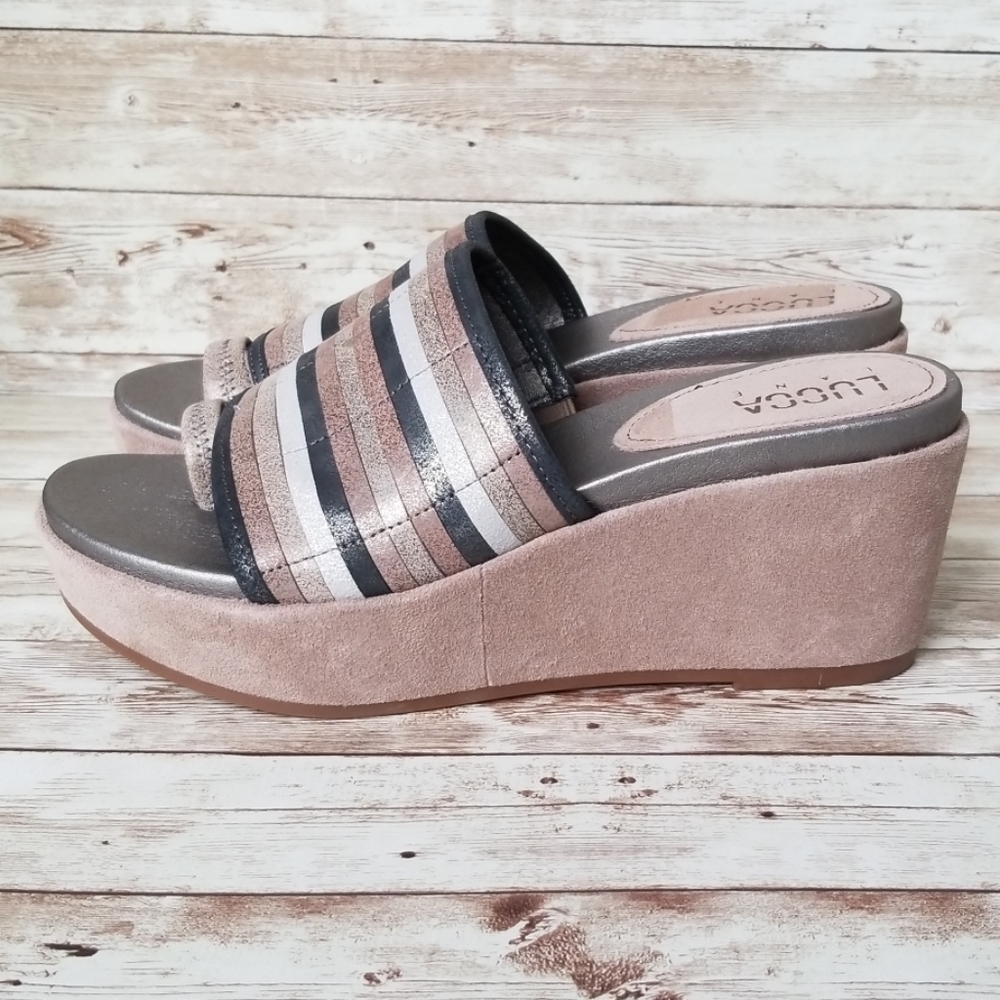 Lucca Lane Leanore Wedge Sandals Size 8.5